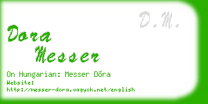 dora messer business card